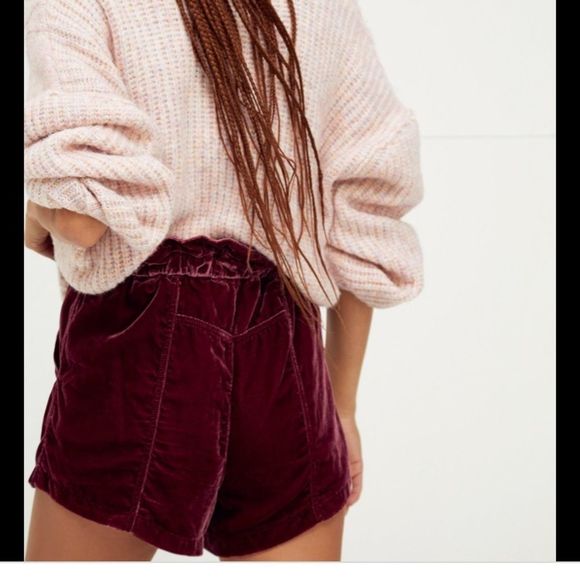 Free People & Jen's Pirate Booty Velvet Shorts XS - Picture 2 of 5